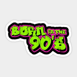 Born In The 90's Vintage Style Sticker